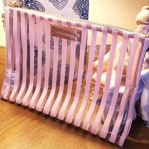 New Victoria's Secret Striped Makeup Bag